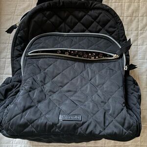 Vera Bradley Quilted Black Bancroft Backpack